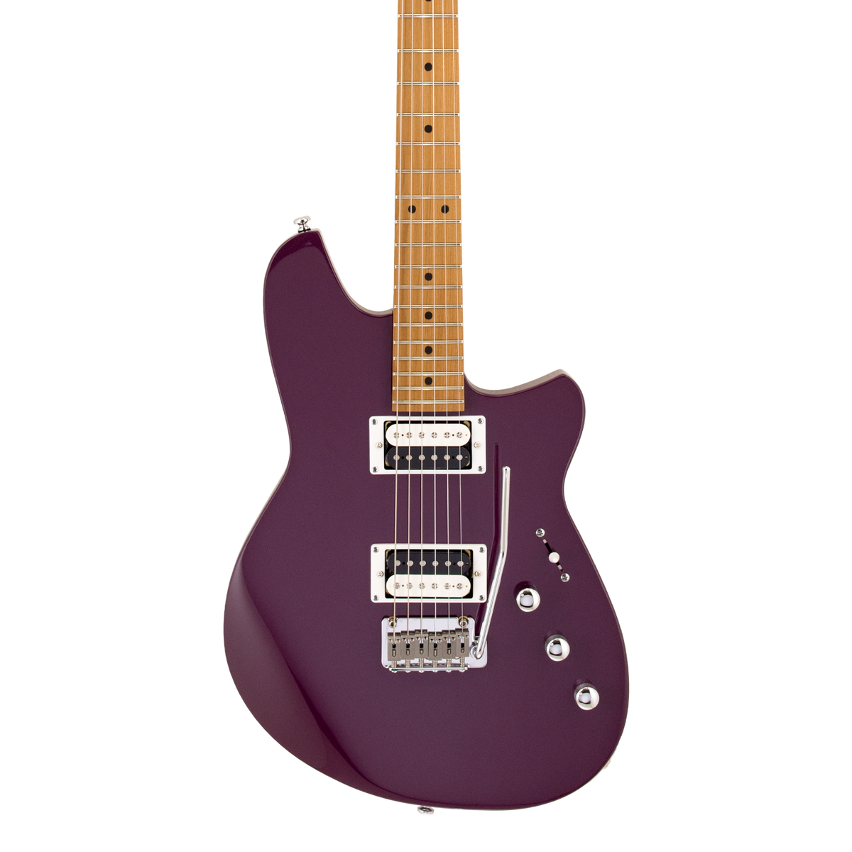 Front of Reverend Kingbolt Standard HH Purple Punch.