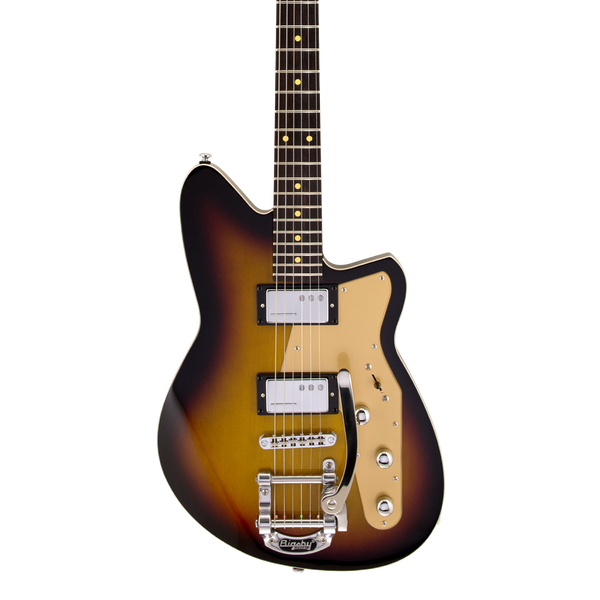 Front of Reverend Limited Edition Jetstream HCB 3-Tone Burst.
