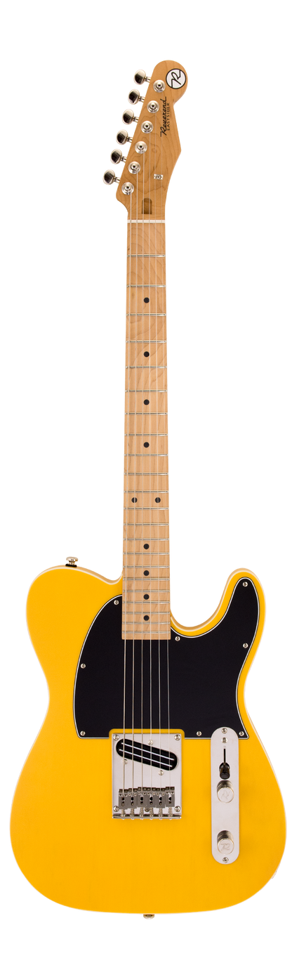 Full frontal of Reverend Pete Anderson Eastsider E Satin Vintage Yellow RM.