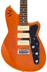 Front of Reverend Ron Asheton Signature Jetstream 390 Rock Orange RW.