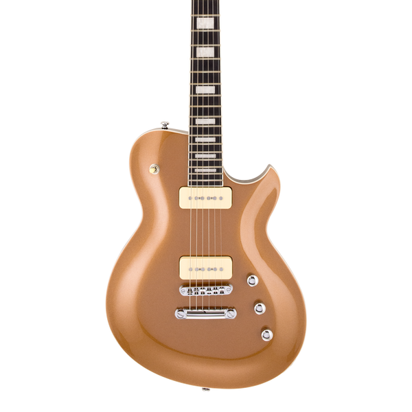 Front of Reverend Roundhouse 290 Metallic Bronze.