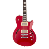 Front of Reverend Roundhouse Air HH Metallic Cherry.
