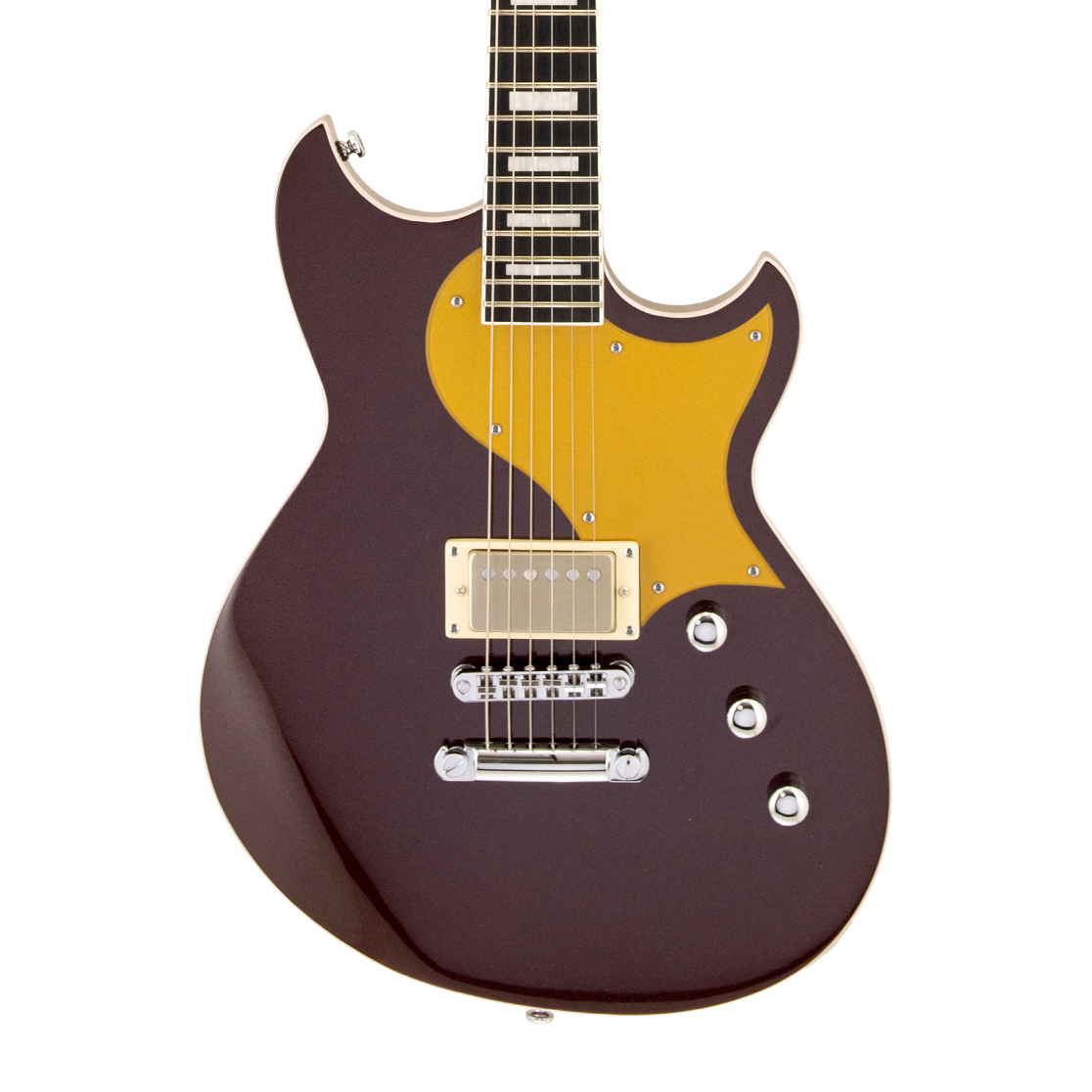 Front of Reverend Sensei JR H Metallic Bordeaux.