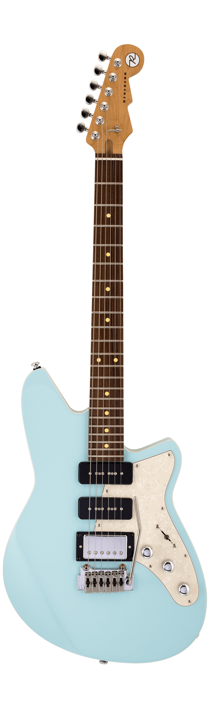 Full frontal of Reverend Six Gun HPP Chronic Blue RW.