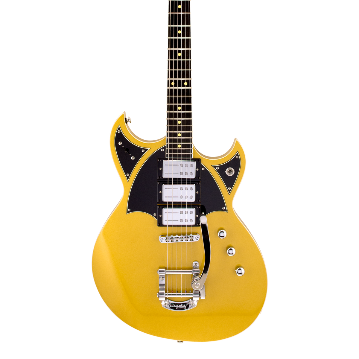 Front of Reverend Spacehawk Supreme Venetian Gold E.