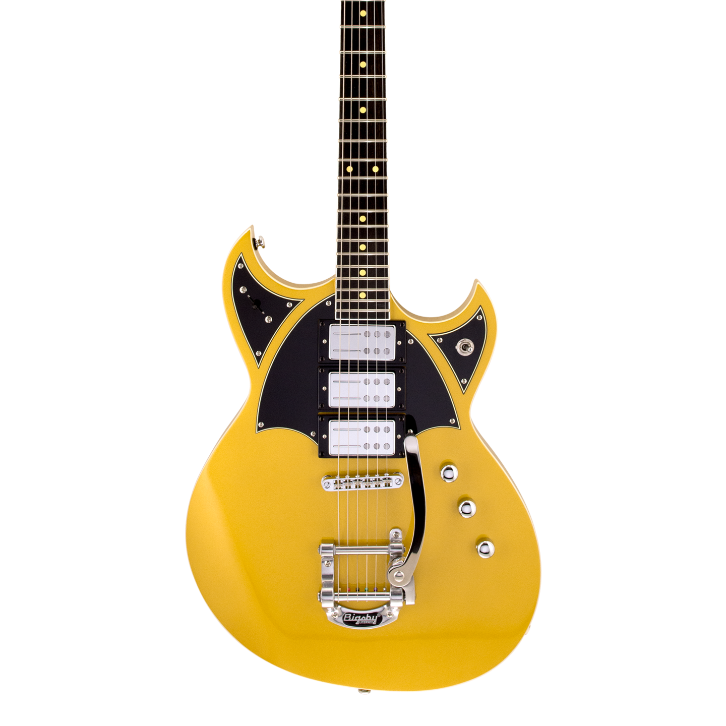 Front of Reverend Spacehawk Supreme Venetian Gold E.