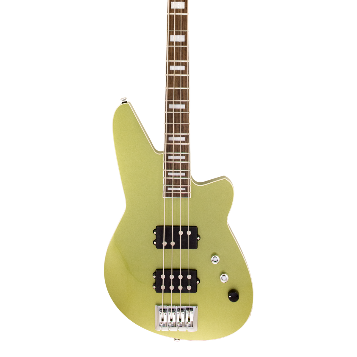 Front of Reverend Thundergun Special Metallic Limeade.