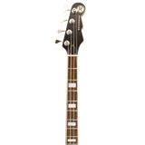 Headstock of Reverend Thundergun Special Metallic Limeade.