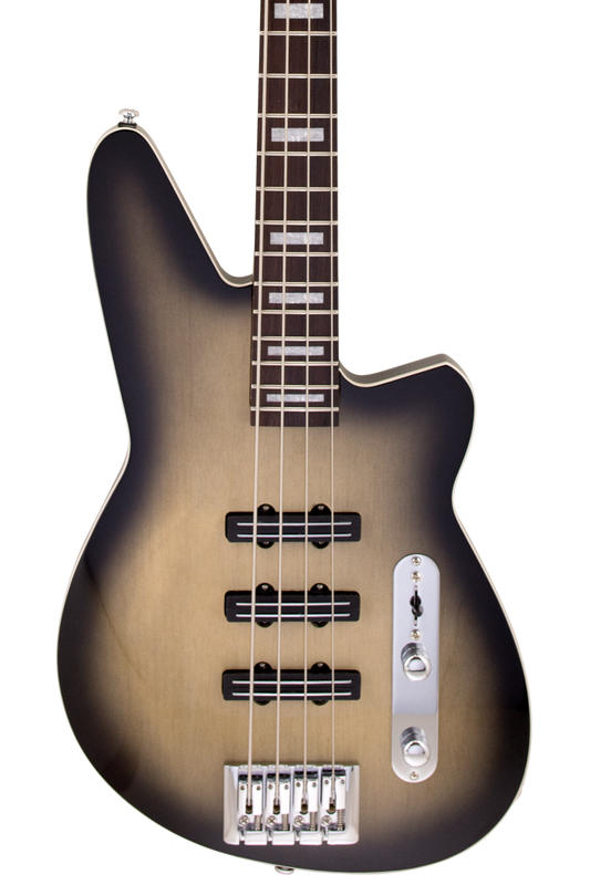 Front of Reverend Triad Korina Burst RW.