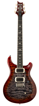 Full frontal of PRS SE Custom 24-08 Quilt Charcoal Cherry Burst.