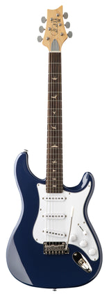 Full frontal of PRS SE Silver Sky Trad Blue.