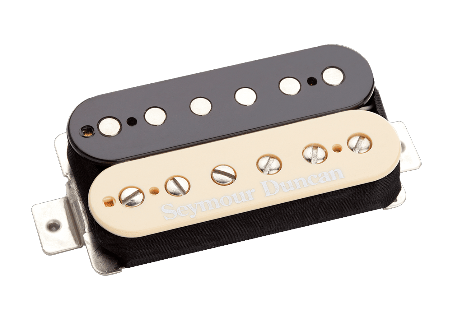 Front angle of Seymour Duncan SH-PG1b Pearly Gates Zebra.