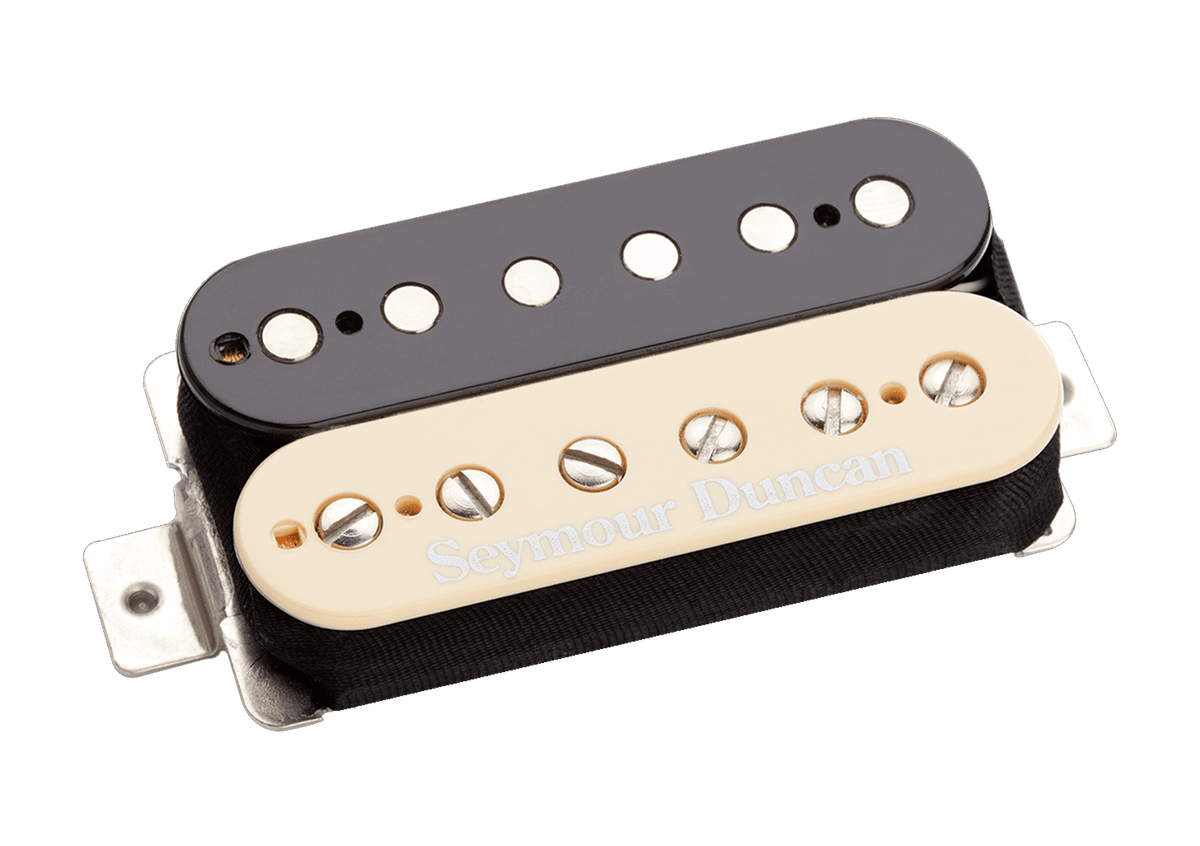 Front angle of Seymour Duncan SH-PG1b Pearly Gates Zebra.