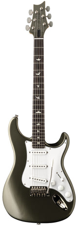 Full frontal of PRS Silver Sky Defender Limited Edition Willow Green.