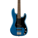Front of Squier Affinity Series Precision Bass PJ Bass Laurel Fingerboard Lake Placid Blue.