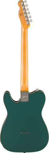 Back of Squier Classic Vibe Custom Esquire Laurel  Parchment Pickguard Sherwood Green.