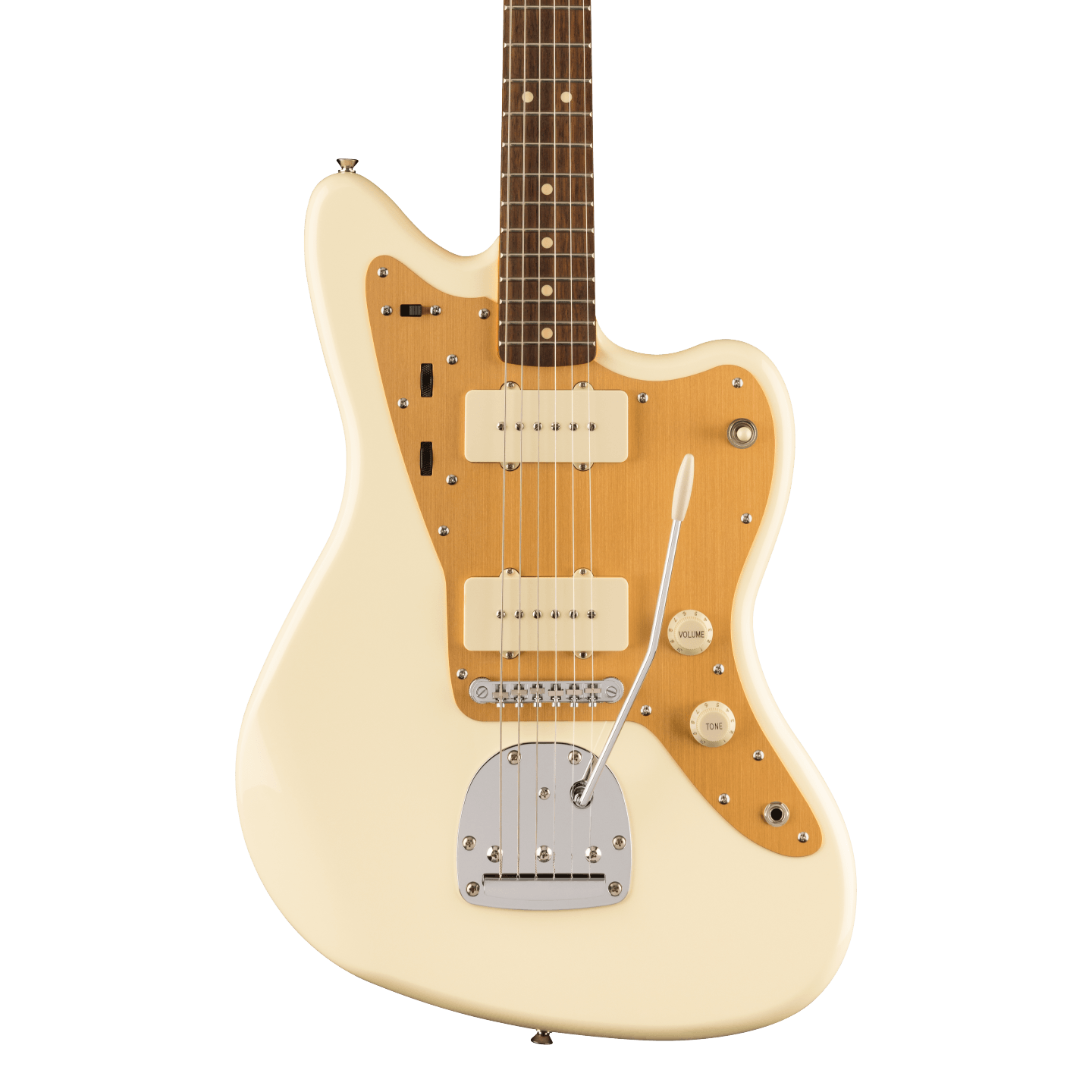 Front of Squier J Mascis Jazzmater VWT.