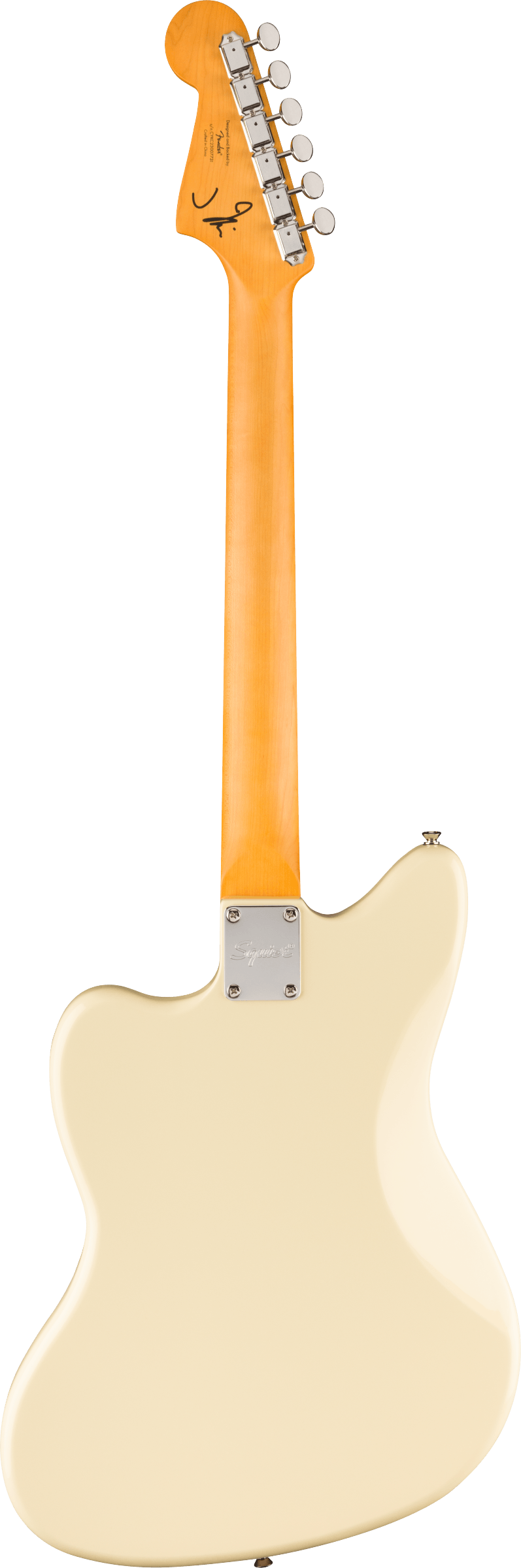 Back of Squier J Mascis Jazzmater VWT.