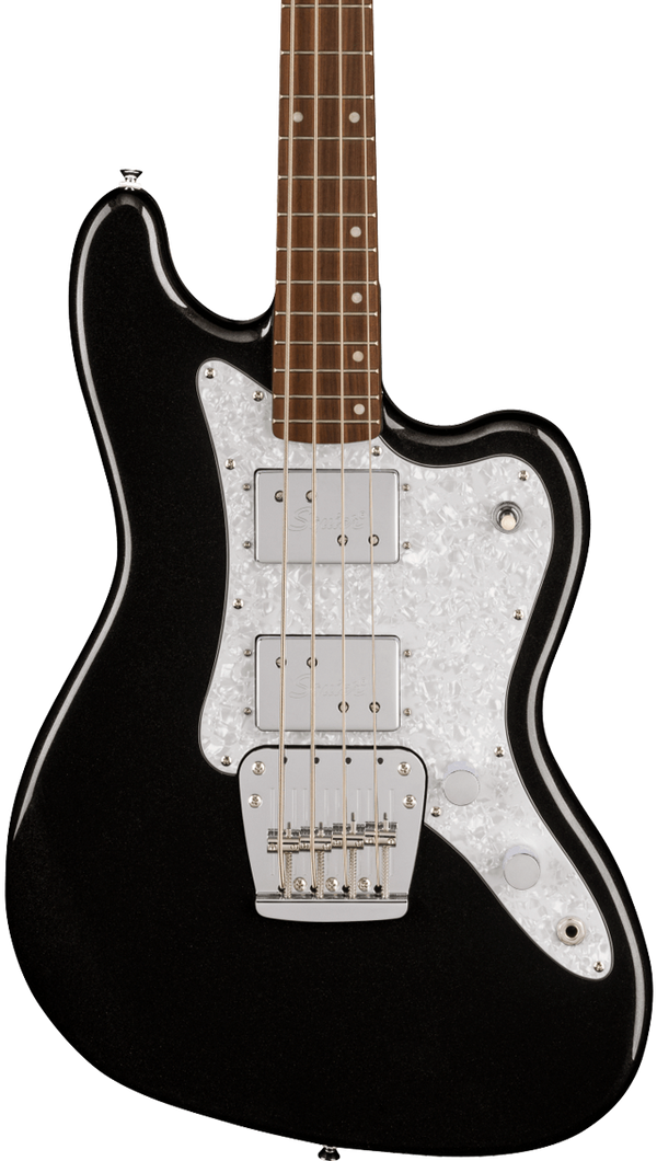 Squier Paranormal Rascal Bass HH Metallic Black – Tone Shop Guitars