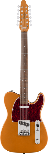 Full frontal of Squier Paranormal Troy Van Leeuwen Telecaster XII Copper.