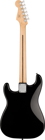 Back of Squier Sonic Stratocaster HT H Laurel Fingerboard Black.