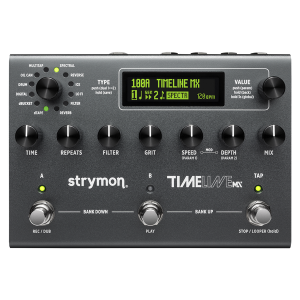 Top of Strymon TimeLine MX.
