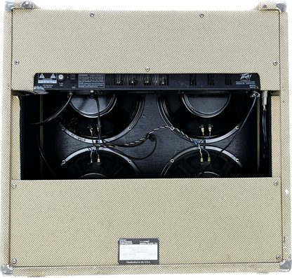 Back of Used 1992 Peavey Classic 50 4X10 50 Watt Tweed TFW2530