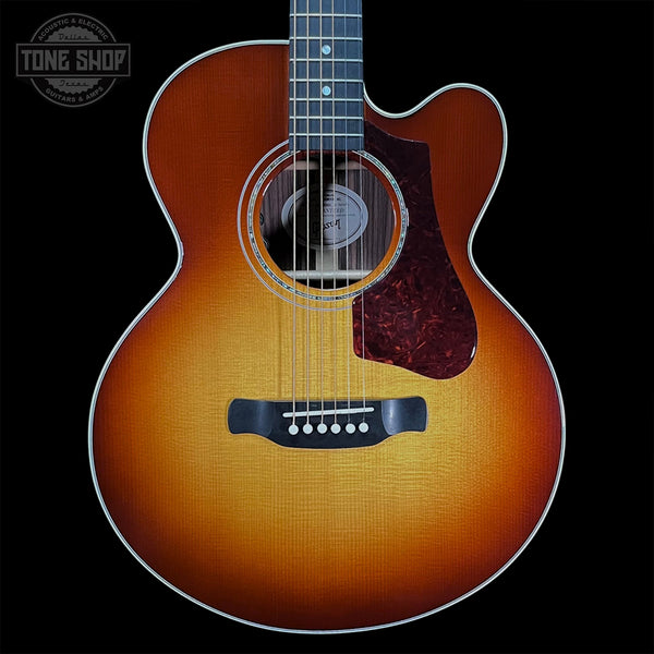 Front of Used 2018 Gibson Parlor Rosewood EC AG Sunburst.