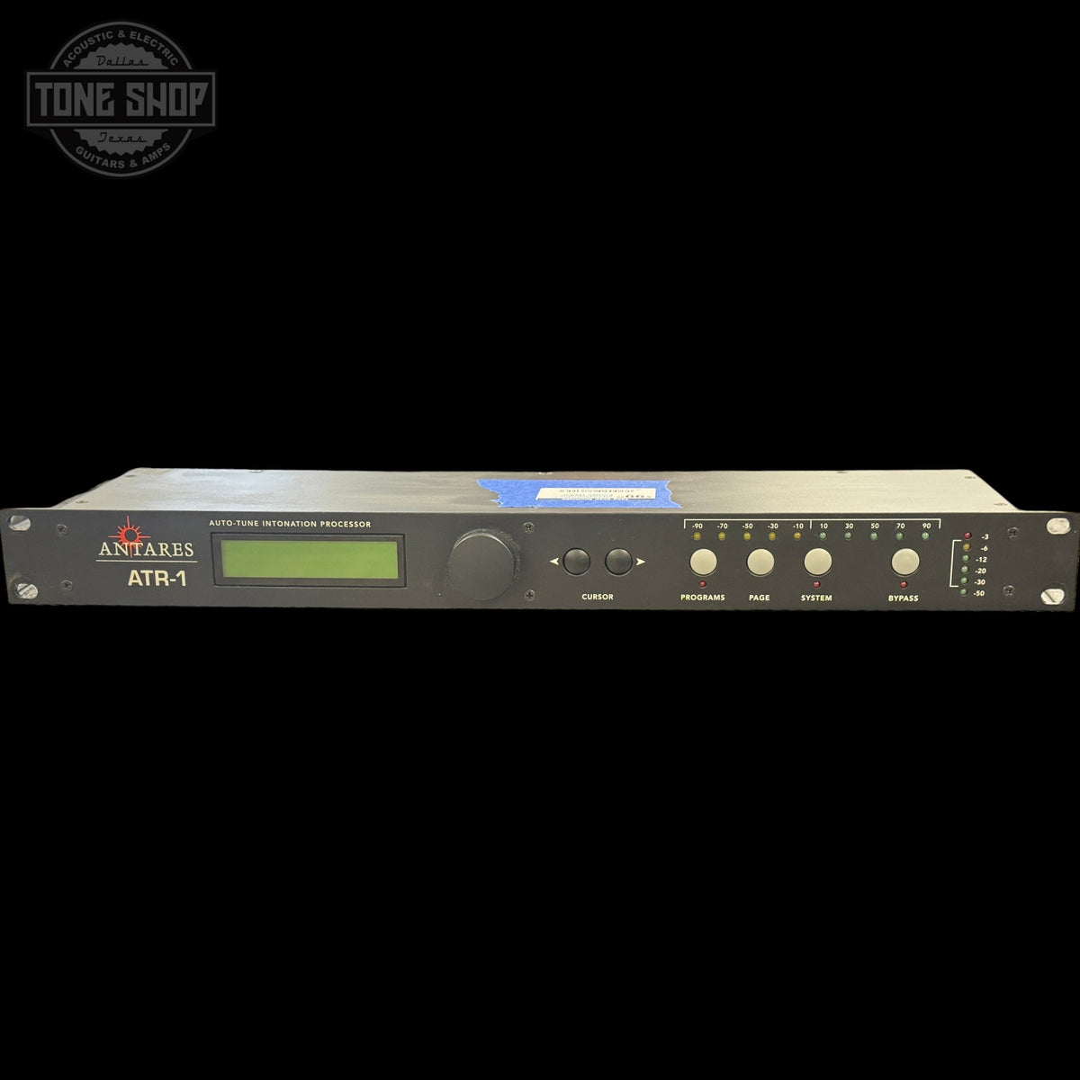 Antares ATR-1 audio processing device on a black background with 'Tone Shop' logo.