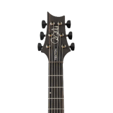 Front of headstock of PRS Tekton T Bloodstone Red