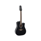 Full frontal of Takamine GD38CE BLACK.