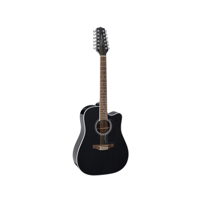 Full frontal of Takamine GD38CE BLACK.