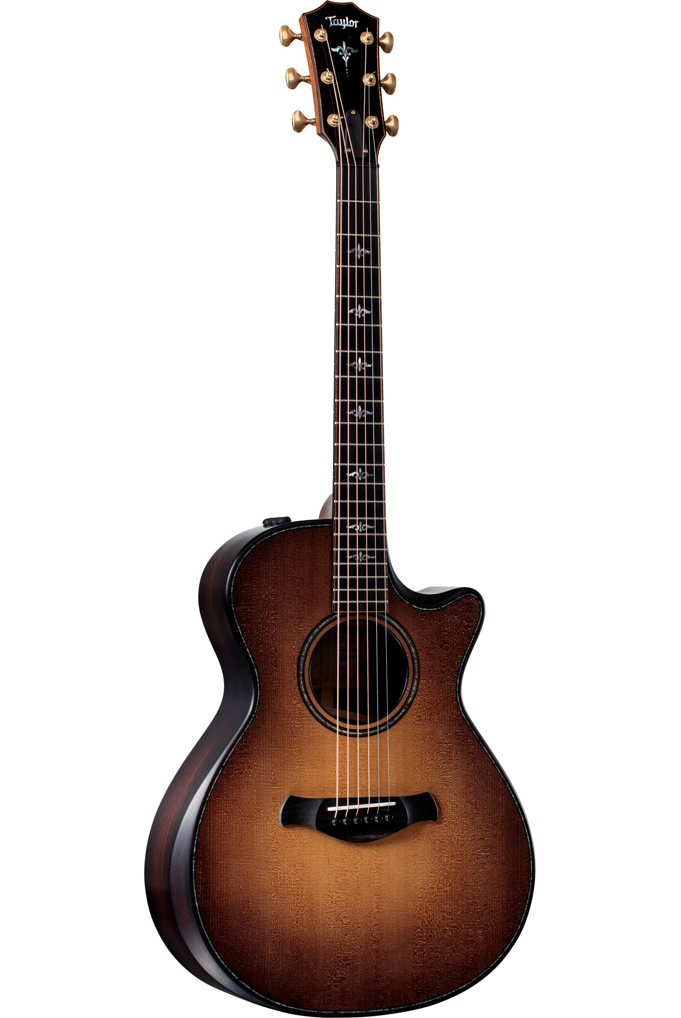 Full view of Taylor Builder's Edition 912ce WHB V-Class Bracing Wild Honey Burst w/case