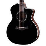 Front of Taylor 214ce DLX Special Edition Blacktop.