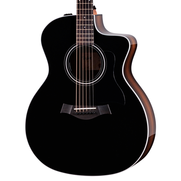 Front of Taylor 214ce DLX Special Edition Blacktop.