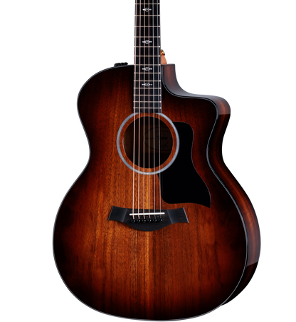Front of Taylor 224ce-K DLX Shaded Edge Burst.