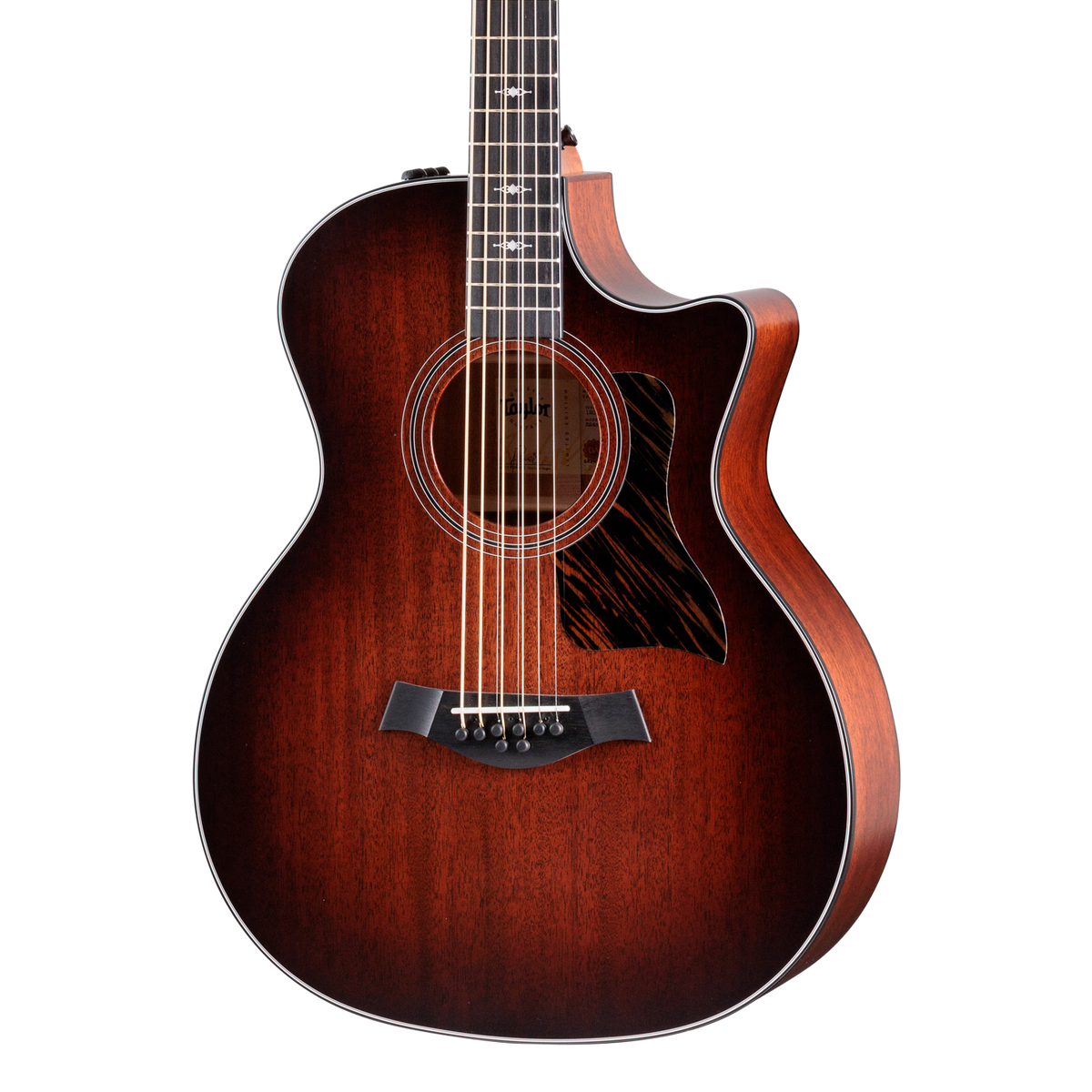 Front of Taylor 324ce Baritone 8 String Limited.