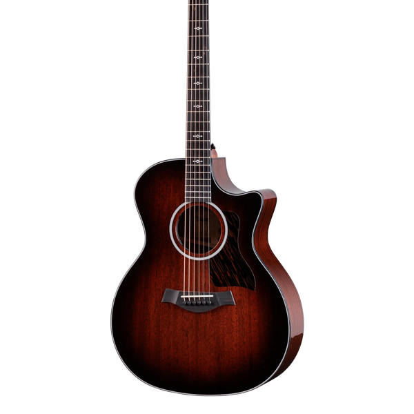 Front of Taylor 324ce Next Generation Tropical Mahogany Top Shaded Edgeburst.