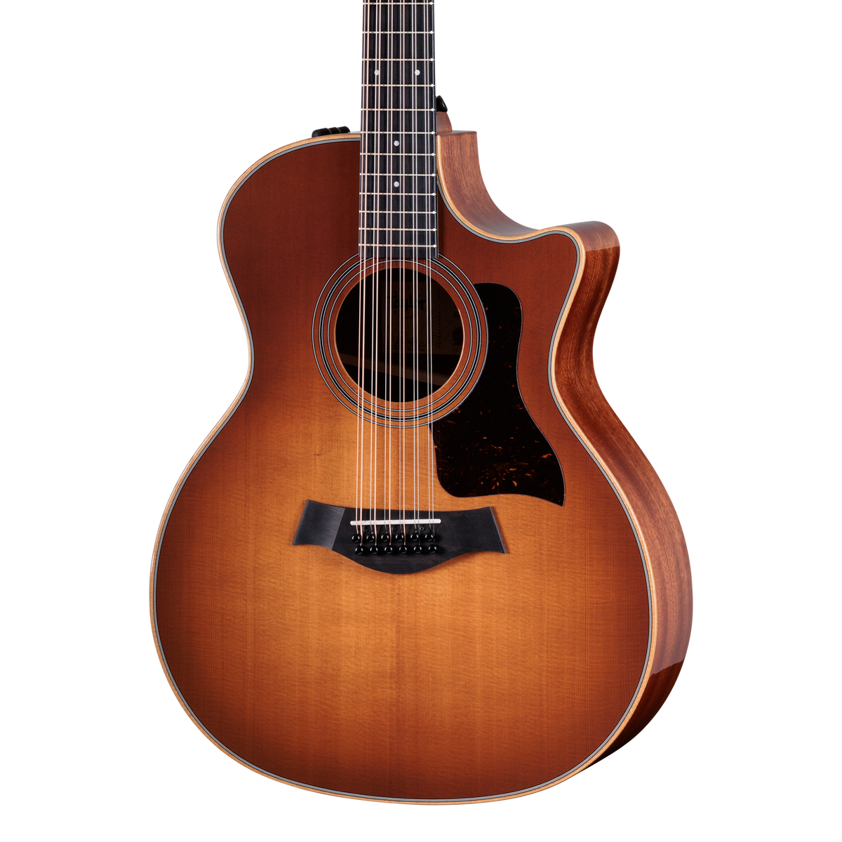 Front of Taylor 354ce Studio 12 String Special Edition Honeyburst.