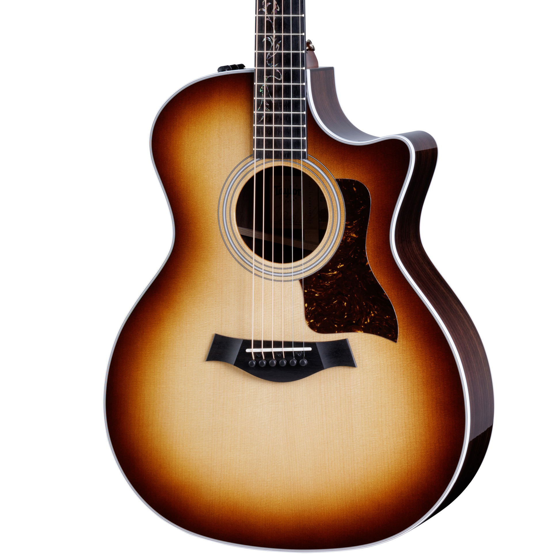 Front of Taylor 414ce-R LTD SEB Top Lily/Vine Inlay.