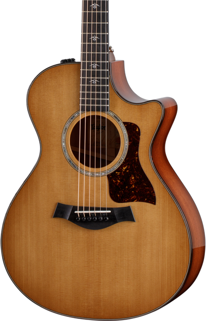 Front of Taylor 512ce 12-Fret Urban Ironbark/Torrefied Sitka.