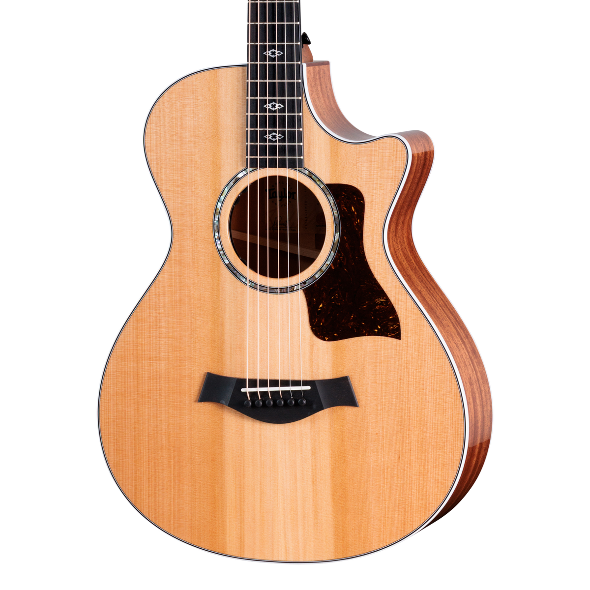 Front of Taylor 512ce Next Generation Mahogany/Cedar 12-Fret.