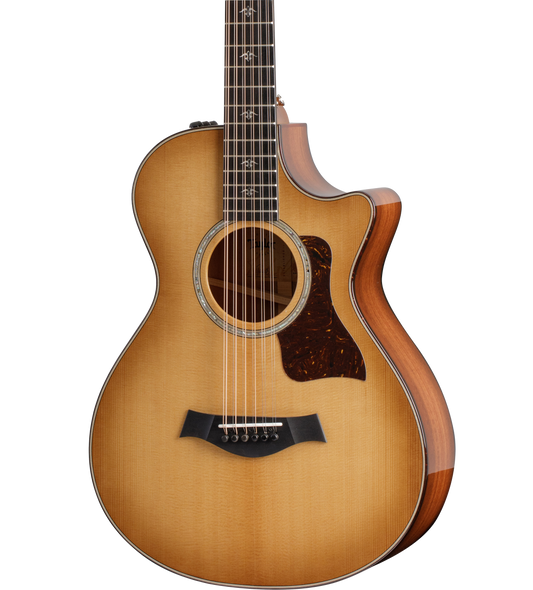 Front of Taylor 552ce Urban Ironbark/Torrefied Sitka.