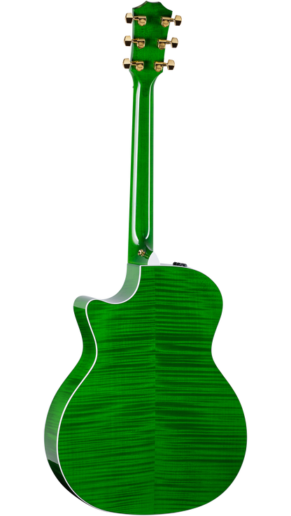 Back of Taylor 614ce Special Edition Trans Green.