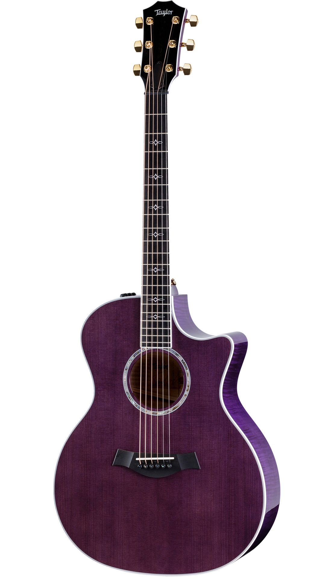 Full frontal of Taylor 614ce Special Edition Trans Purple.