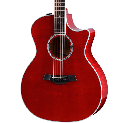 Front of Taylor 614ce Special Edition Trans Red w/case.