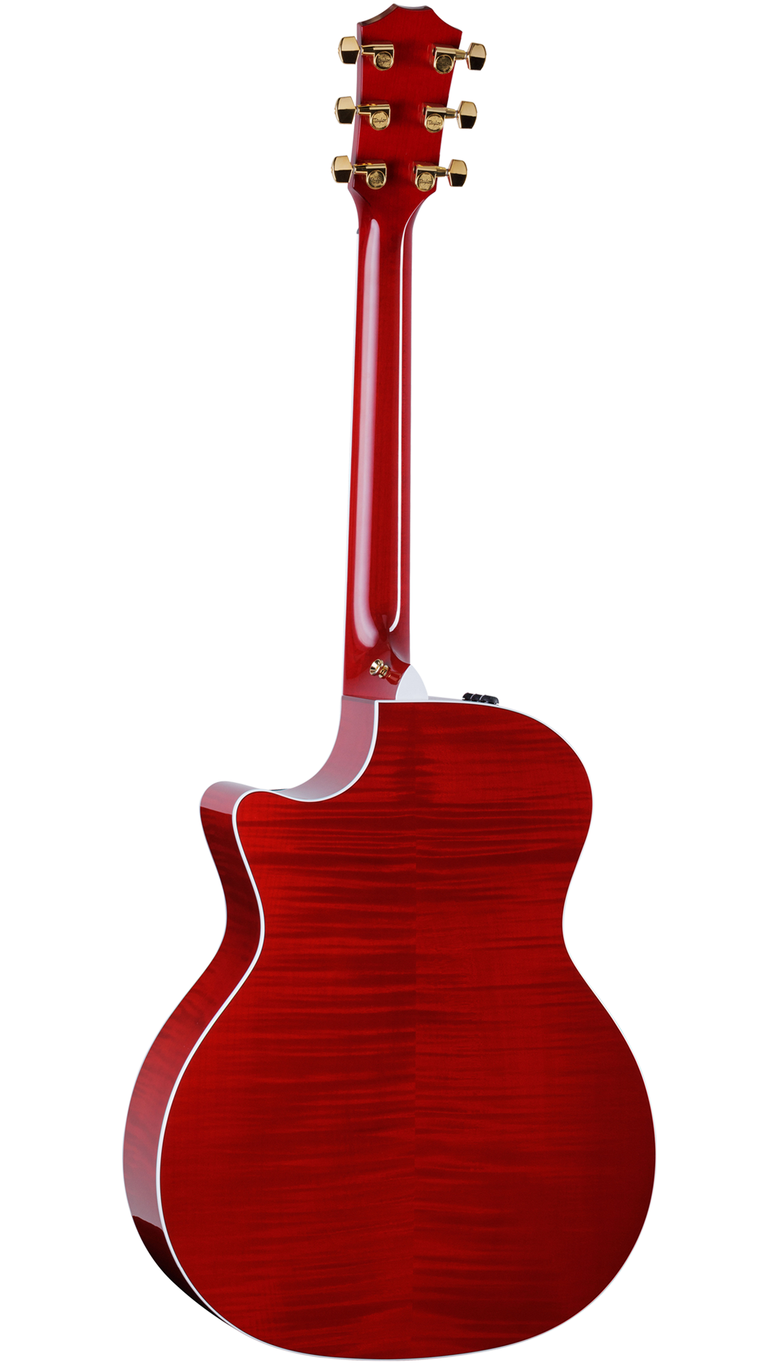 Back of Taylor 614ce Special Edition Trans Red w/case.