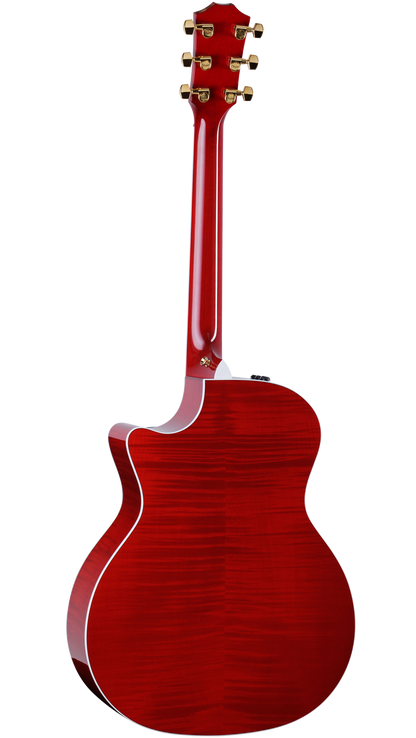 Back of Taylor 614ce Special Edition Trans Red w/case.