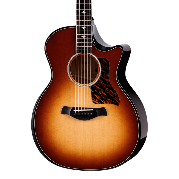 Front of Taylor Builder's Edition 514ce Kona Burst Top Next Generation.