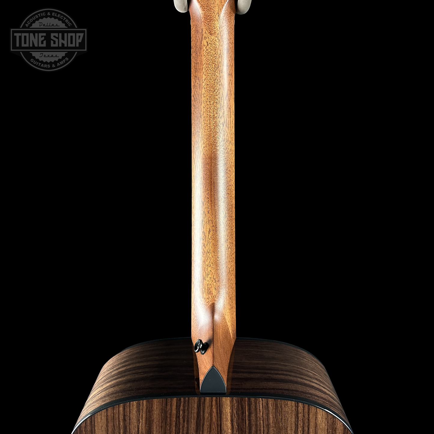 Back of Taylor Custom TSG Anniversary Dread Adirondack / Indian Rosewood 1207185001 neck.